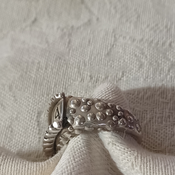 Dian Malouf MAMA Sterling Silver Ring, Size 6.25 - Picture 6 of 13